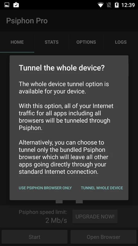 Psiphon Pro — skærmbillede 5
